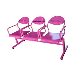 3 Seater Waiting Chair - Pink