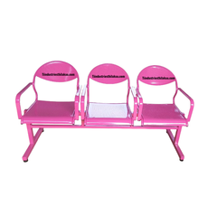 3 Seater Waiting Chair - Pink